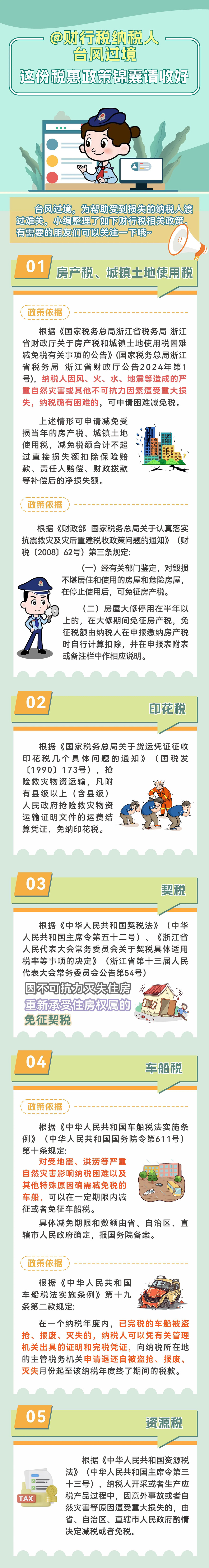 @稅納稅人 臺風過境，這份稅惠政策錦囊請收好