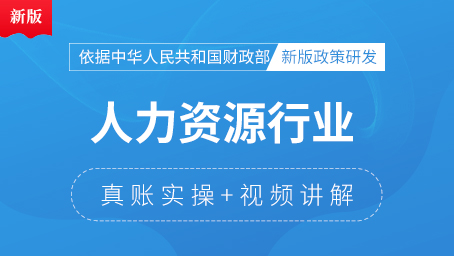 人力資源行業(yè)會計真賬實操