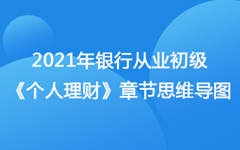 2021銀行從業(yè)初級《個人理財》思維導圖-理財產品概述