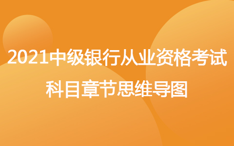 2021年中級銀行從業(yè)資格考試科目章節(jié)思維導(dǎo)圖